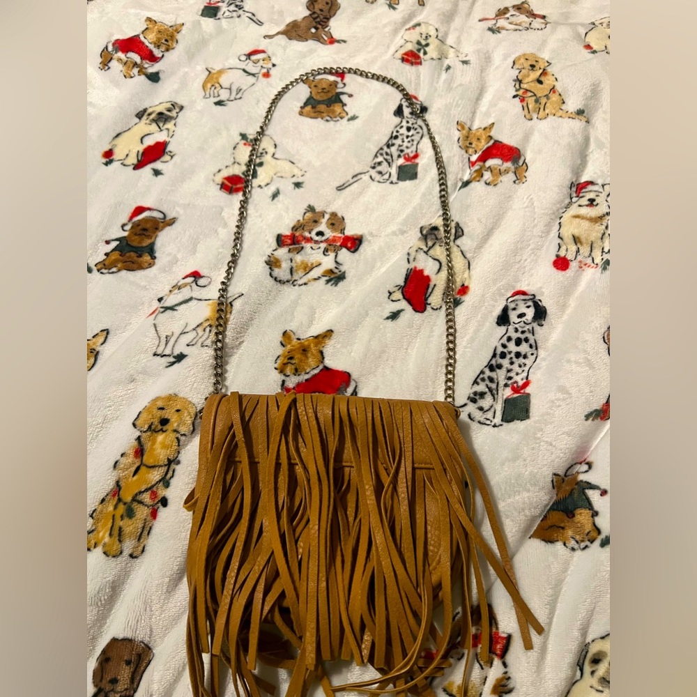 Bohemian fringed small crossbody bag